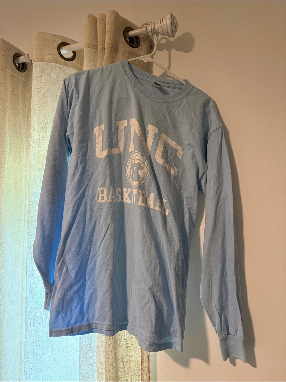 UNC Basketball Light Blue Long Sleeve Tee